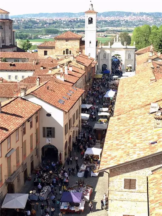 mercato antiquario dall'alto