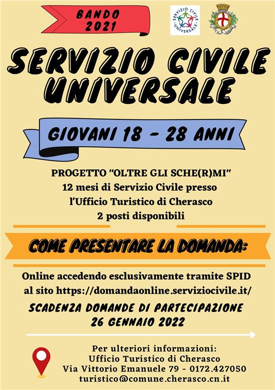 servizio civile universale avviso bando