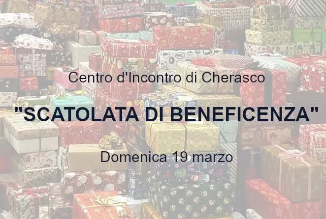 scatolata di beneficenza