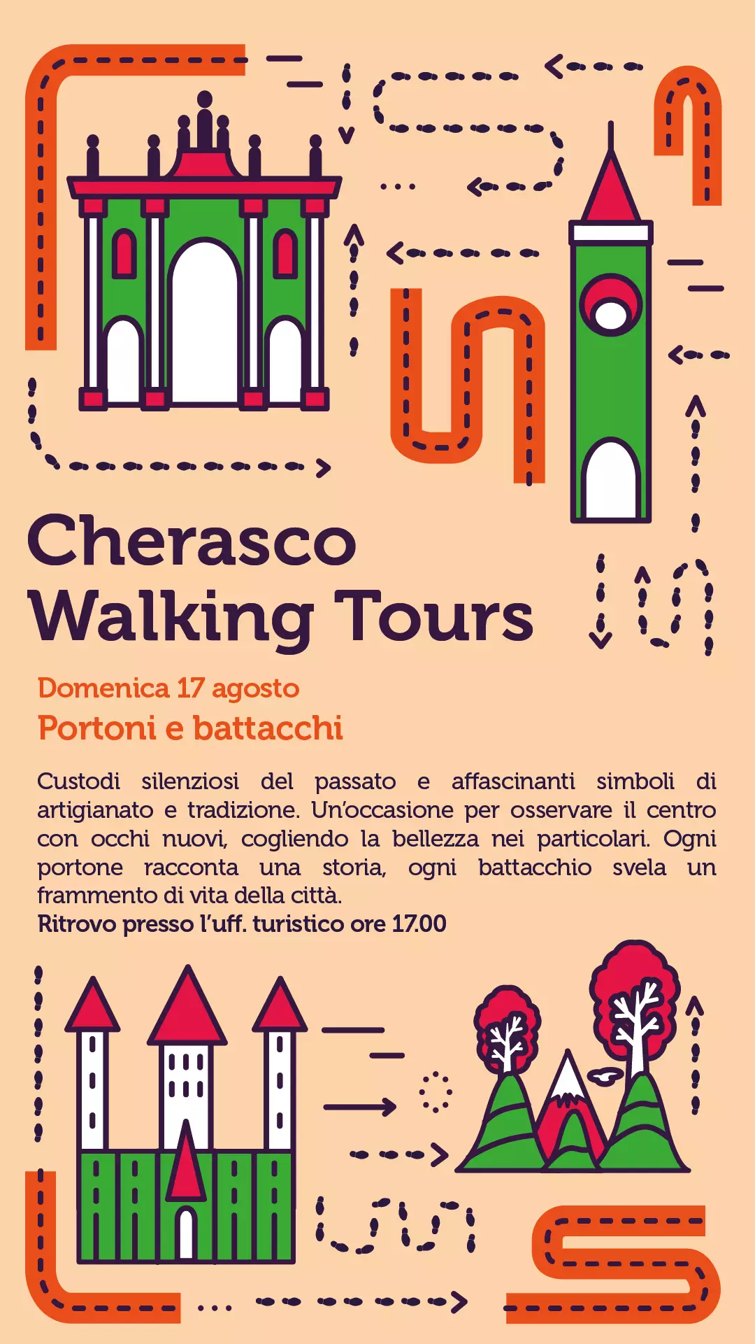 walking 17 agosto